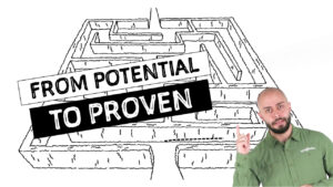 A hedge maze graphic illustrating the obstacles it takes to develop a new active ingredient